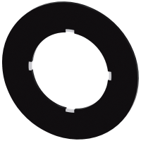 Tabliczka z opisem dla potencjometru, Tabliczka czarna, bez napisu, Średnica zewnętrzna 40 mm | 3SU1900-0BG16-0AA0 Siemens