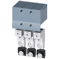 Zaciski tunelowe, do podł. 2 przewodów Cu/Al. 2x(70-300mm2), z osłoną IP2X, do 3VA13/14/23/24 | 3VA9403-0JJ23 Siemens