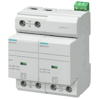 Odgromnik typ 1, klasa B, 350V, moduły wtykowe, 2-biegunowy, układ 1+1, do sieci TN-S i TT | 5SD7412-1 Siemens