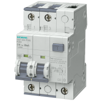 Wyłącznik kombinowany FI/LS, typ A, 30mA, 10kA, 2-bieg., C6A, 3MW | 5SU1324-7FA06 Siemens