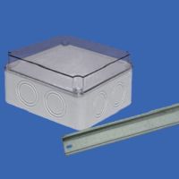 Obudowa hermetyczna OH-1A.1 n/t IP65, z szyną,108x108x56, szara | 29.11 Elektro-Plast Opatówek