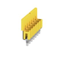 Złączka szynowa poprzeczna / mostek, żółty WQV 2.5/7 | 1054160000 Weidmuller