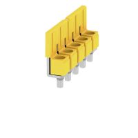 Złączka szynowa poprzeczna / mostek śrubowy, żółty WQV 6/5 | 1062660000 Weidmuller