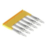 Złączka szynowa poprzeczna / mostek wtykowy, żółty ZQV 2.5/6 | 1608900000 Weidmuller