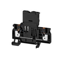 Złączka bezpiecznikowa AFS 4 2C BK PUSH IN 4 mm? czarna | 2429860000 Weidmuller