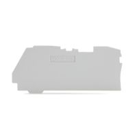 ścianka końcowa/wewnętrzna 1mm, szara | 2106-1291 Wago