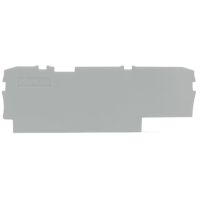 Ścianka końcowa/wewnętrzna, 1mm, szara | 2002-1591 Wago