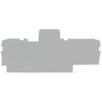 Ścianka końcowa/wewnętrzna, 1mm, szara | 2002-1593 Wago
