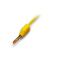 Wtyk pomiarowy Fi 2,3mm, z przewodem o długości 500mm, żółty | 210-137 Wago