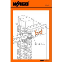 Naklejka Z Instrukcją Obsługi do kaset krosowych seria 726 | 210-407 Wago