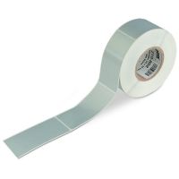 Etykiety Poliestrowe bez nadruku 50x25mm, srebrne | 210-812 Wago