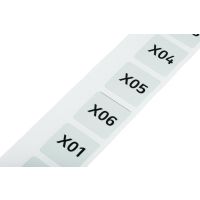 Tabliczka na przycisk 28x28mm, srebrna | 210-854 Wago