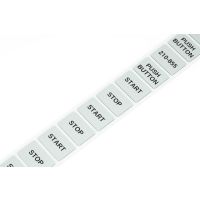 Tabliczka na przycisk 27x18mm, srebrna | 210-855 Wago