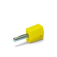 Wtyk bananowy do gniazda o średnicy 4mm, żółty | 215-511 Wago