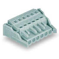 Gniazdo 1-przewodowe 10-biegunowe, szare, raster, 5mm, MCS-MIDI Classic | 231-110/037-000 Wago