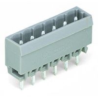 Wtyk Thr 1.0x1.0mm solder pin konstrukcja prosta, szara | 231-132/001-000 Wago