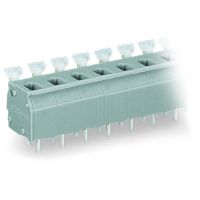 Złączka do płytek drukowanych przycisk 2,5mm2 RM 7,5/7,62mm25-bieg., szara | 255-505 Wago