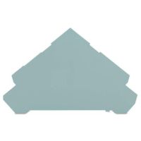 Ścianka końcowa/wewnętrzna, 1mm, do złączek 4-piętrowych, szara | 280-320 Wago