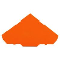 Ścianka końcowa/wewnętrzna, 1mm, do złączek 3-piętrowych, pomarańczowa | 280-321 Wago