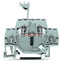 Złączka do zabudowy elementów 2-piętrowa, szara | 280-502/281-605 Wago
