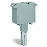 Wtyk pusty, szer. 10mm, typ 4, 2-biegunowy, szary | 280-803 Wago