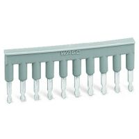 Mostek grzebieniowy z izolacją 10-torowy, szara | 281-490 Wago