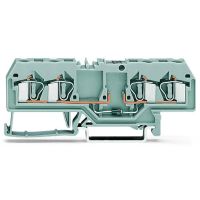 Złączka 4-przewodowa 4mm2 diodowa, z diodą 1N4007, szara | 281-665/281-410 Wago