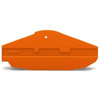 Ścianka końcowa/rozdzielająca, do 2-przewodowych złączek zwierających, 1,5mm, pomarańczowa | 282-366 Wago