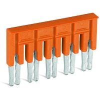 Mostek poprzeczny5-torowy, z izolacją, 30A, pomarańczowy | 282-435 Wago