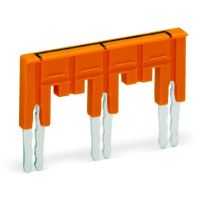 Mostek poprzeczny 3-torowy, z izolacją, 1-3-5, 30A, wyk. Specjalne, pomarańczowy | 282-435/011-000 Wago