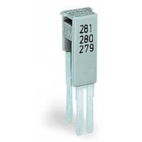 Mostek redukcyjny, z 10/6mm2 na 4/2,5/1,5mm2, z izolacją, 15A, szary | 284-414 Wago