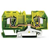 Złączka 2-przewodowa 10mm2 PE, żółto-zielona | 284-907 Wago