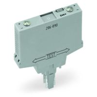 Moduł z bezpiecznikiem, 230V AC/DC, do bezpieczników miniaturowych 5x20mm, szary | 286-891 Wago