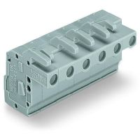 Gniazdo 4-przewodowe raster 7,5mm/ 0.295in, konstrukcja kątowa, szara | 732-104/026-000 Wago