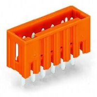 Wtyk THT 1.0x1.0mm solder pin konstrukcja prosta, pomarańczowa | 734-232 Wago