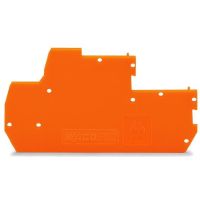 Ścianka końcowa/wewnętrzna, 1mm, pomarańczowa | 870-119 Wago