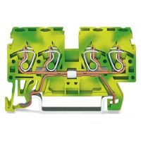 Złączka 4-przewodowa 2,5mm2 PE, mini, żółto-zielona | 870-837 Wago