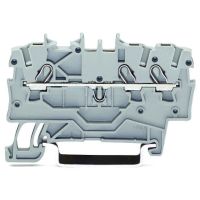 Złączka 3-przewodowa przelotowa 1mm2, niebieski | 2000-1304 Wago