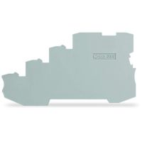 Ścianka końcowa/wewnętrzna, 1mm do złączek 4-przewodowych, szara | 2000-5491 Wago