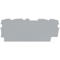 Ścianka końcowa/wewnętrzna, 0,8mm, szara TOPJOBS | 2002-1491 Wago