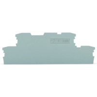Ścianka końcowa/wewnętrzna, 1mm, szara | 2002-2991 Wago
