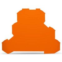 Ścianka końcowa/wewnętrzna, 0,8mm, pomarańczowa TOPJOBS | 2002-3292 Wago