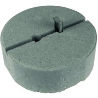 Podstawa betonowa z klinem i podkładką PVC, B55, 17kg, Fi 337mm, do iglic Fi-16mm | 102340 Dehn