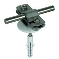 Wspornik do drutu 7-10mm, z kołkiem 8mm, stal nierdzewna NIRO | 286819 Dehn