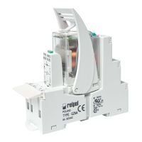 Przekaźnik Interfejsowy 6A 230VAC IP20, PIR4-230AC-00LV | 854786 Relpol