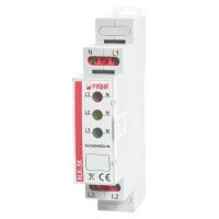 Lampka kontrolna trójfazowa, LED 1xczerowna, 1xżółta, 1xzielona IP20, RLK-3K | 863028 Relpol