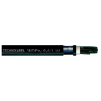 Kabel sygnalizacyjny YKSYFTY-NR 7x2,5 0,6/1kV, czarny | 0951 009 05 Technokabel