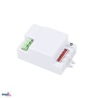 Czujnik mikrofalowy 500W 360st. IP20 prostokątny, biały DIP-SWITCH | B52-SES74WH Bemko