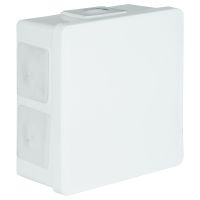 Puszka n/t 86x86x40mm IP55 6-wl klik dł.gum. VP 002-01, biała | 61.107 Elektro-Plast Opatówek