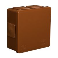 Puszka n/t 86x86x40mm IP55 6-wl klik dł.gum. VP 002-02, brązowa | 61.108 Elektro-Plast Opatówek